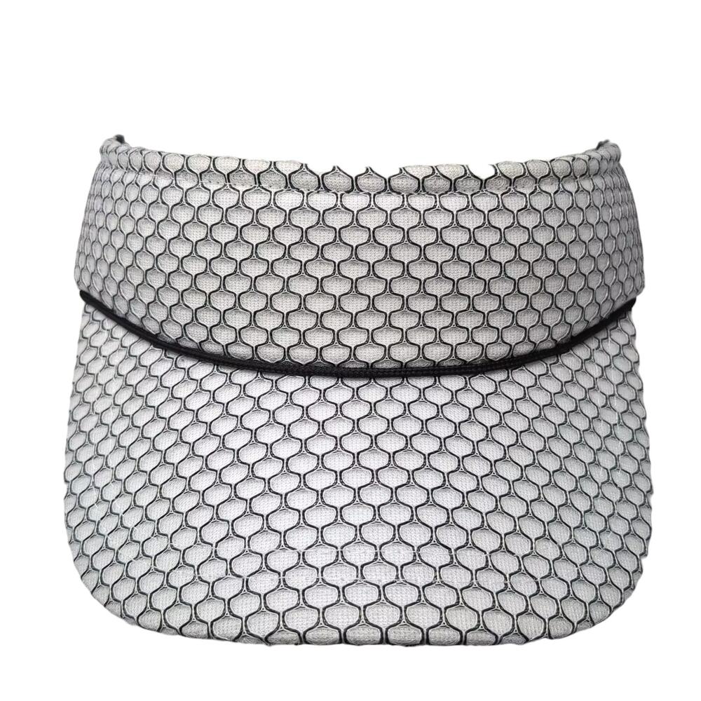 Pistil Visor Hat White Black Honeycomb Mesh Polyester Slideback OS Adjustable